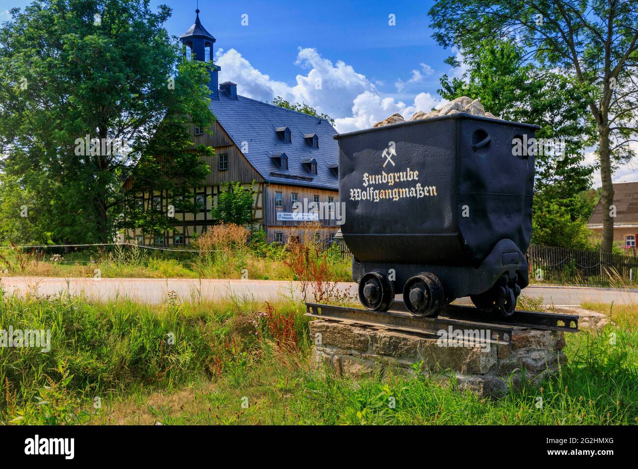 Schneeberg: Pochwerkhaus of the Wolfgang Maßen treasure trove Stock Photo