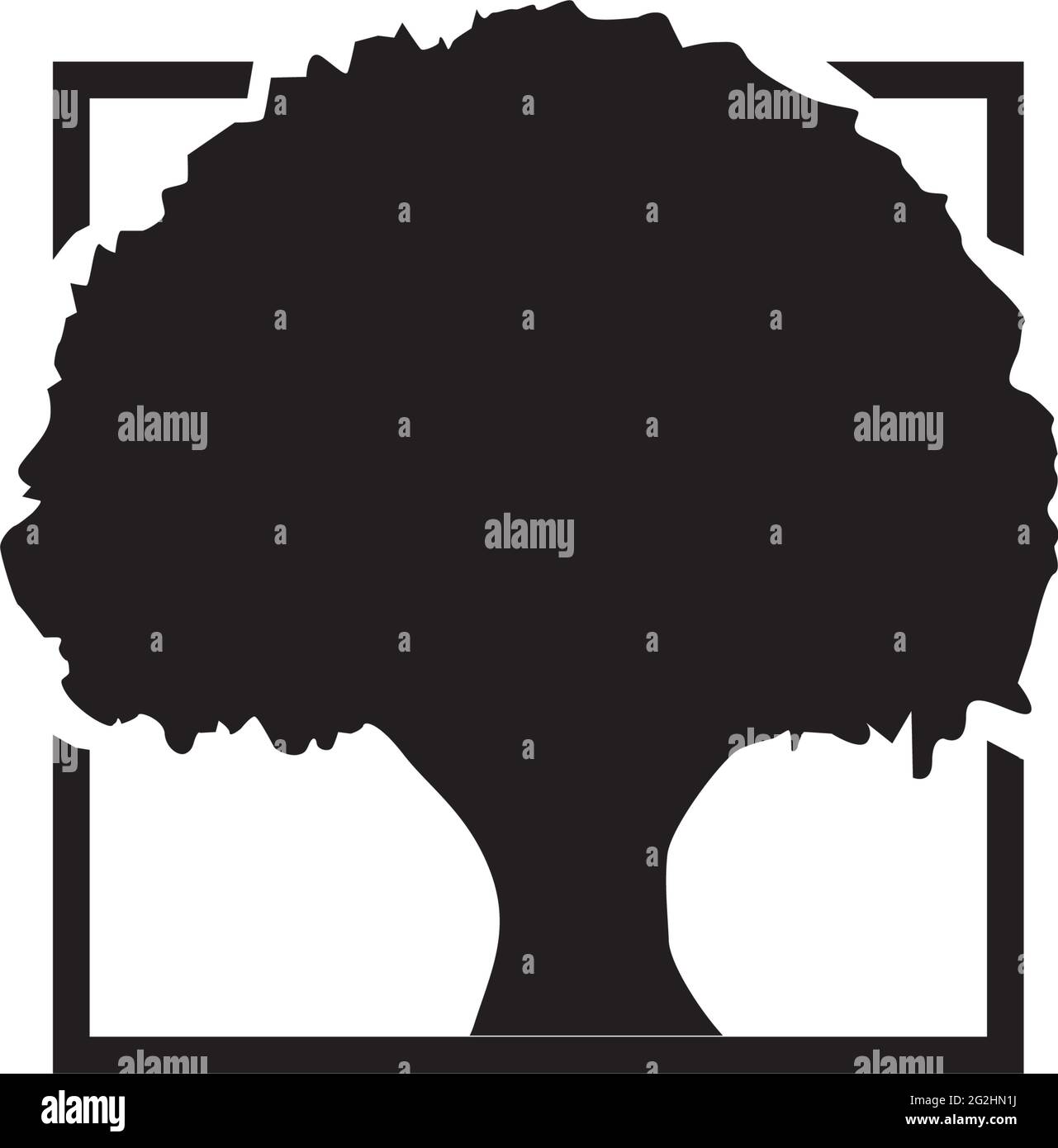 Oak tree logo design vector template Stock Vector