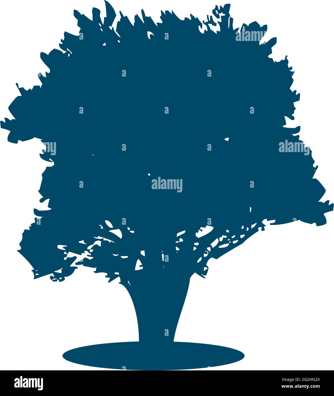 Oak tree logo design vector template Stock Vector