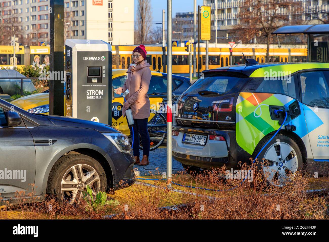 Electromobility fast charging station with CCS plug Stock Photo Alamy