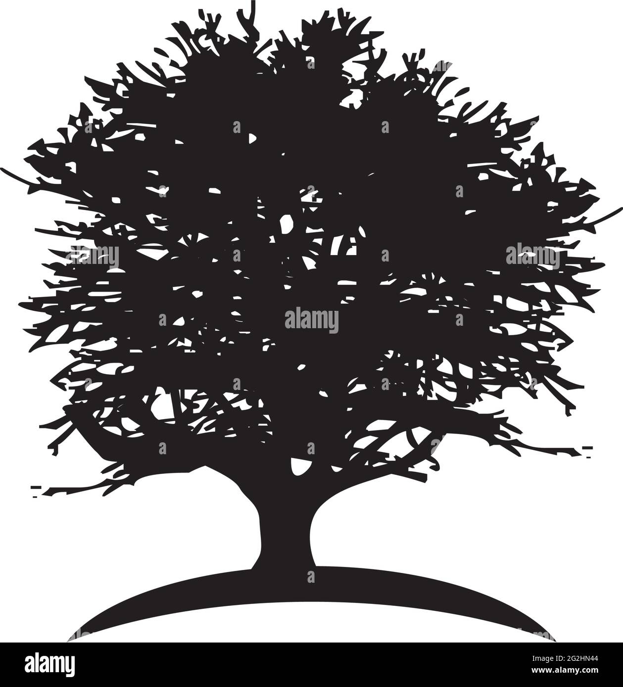 Oak tree logo design vector template Stock Vector Image & Art - Alamy