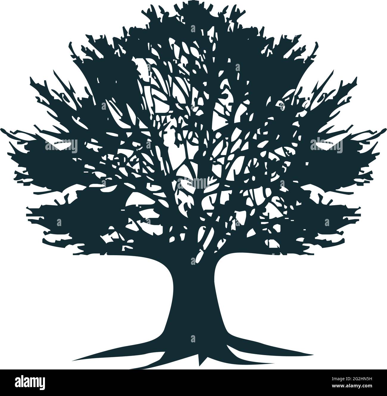 Oak tree logo design vector template Stock Vector Image & Art - Alamy