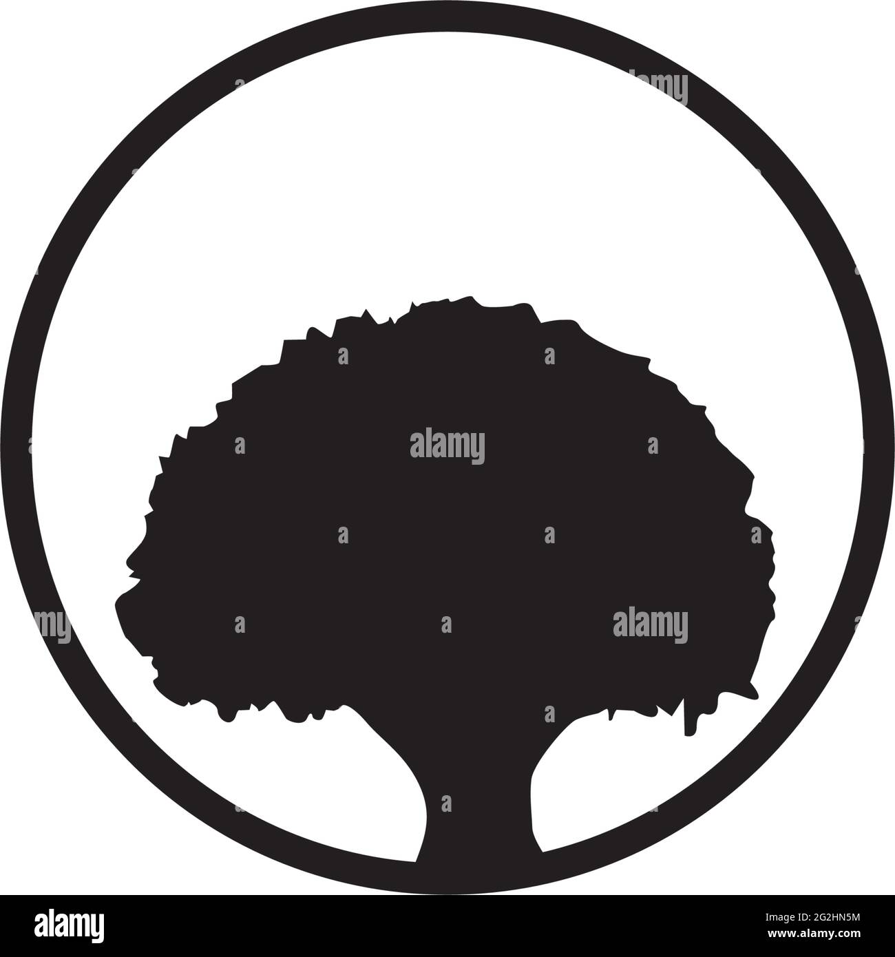 Oak tree logo design vector template Stock Vector