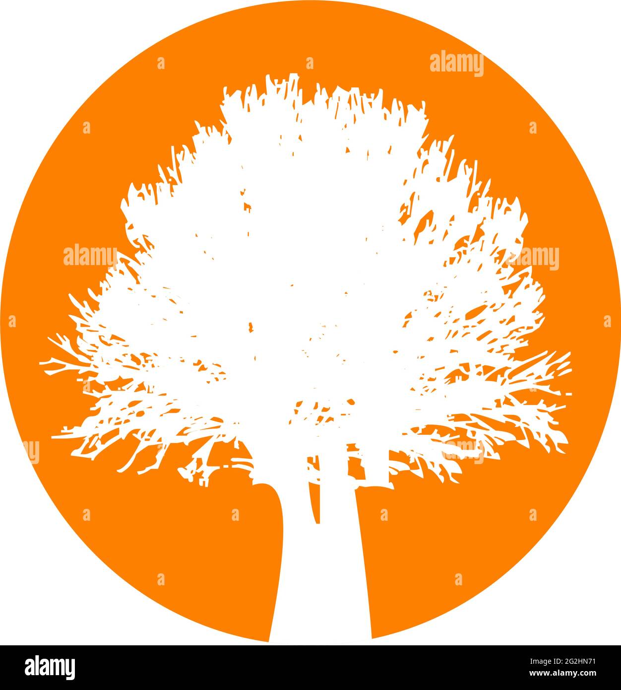 Oak tree logo design vector template Stock Vector