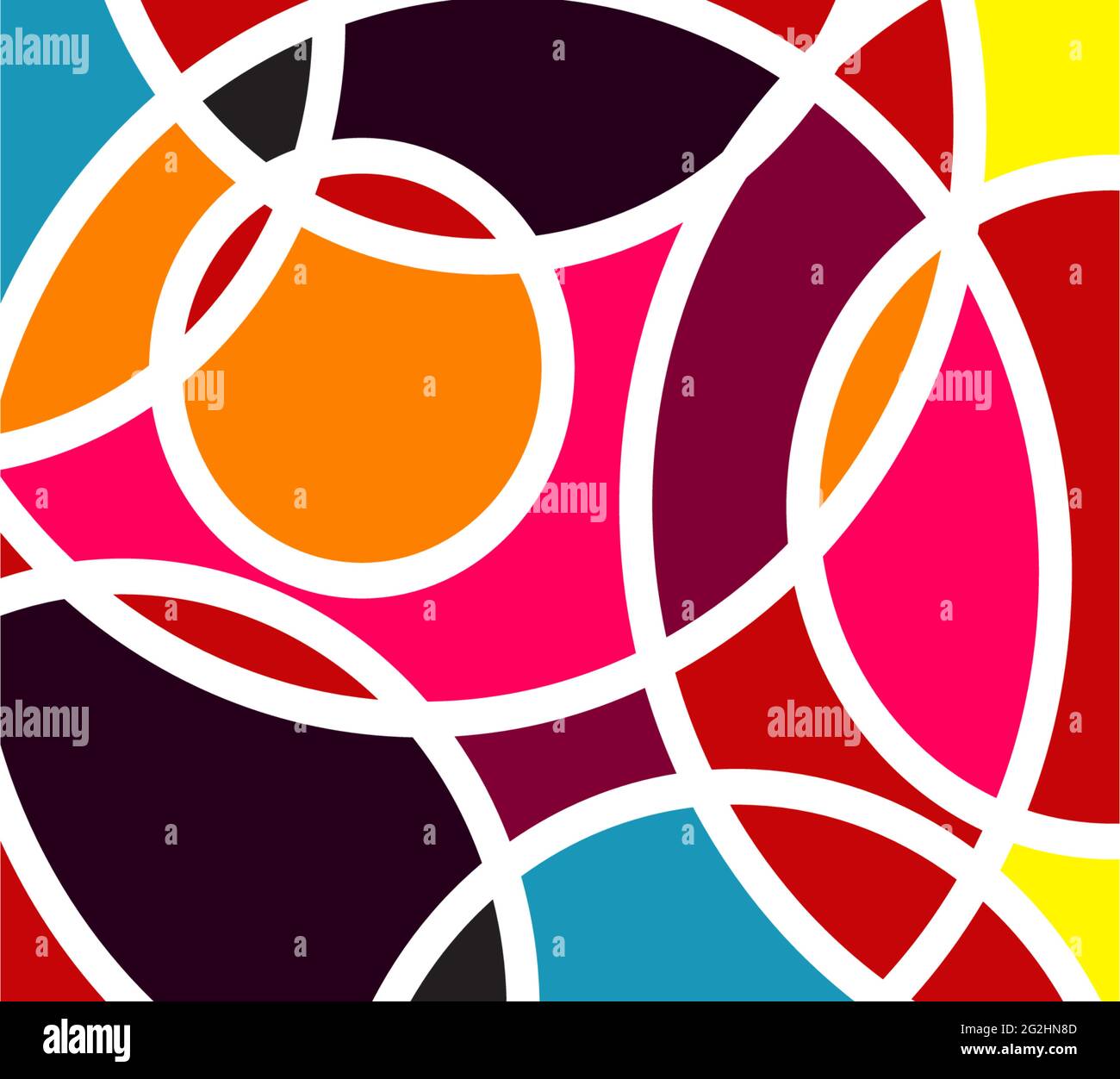 Mosaic art logo design vector template Stock Vector