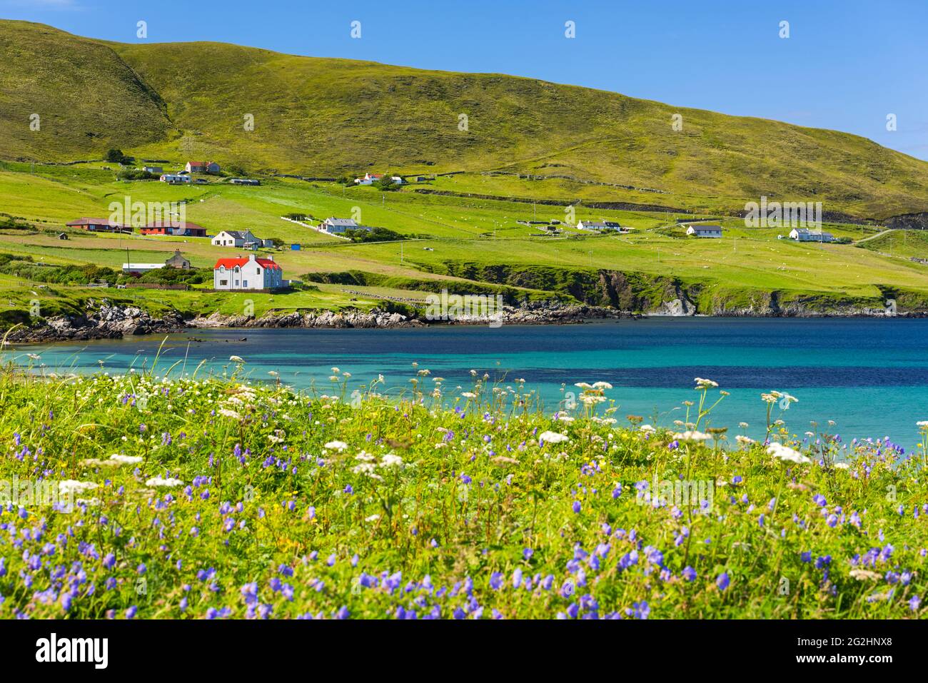 Shetland islands landscape countryside hires stock photography and