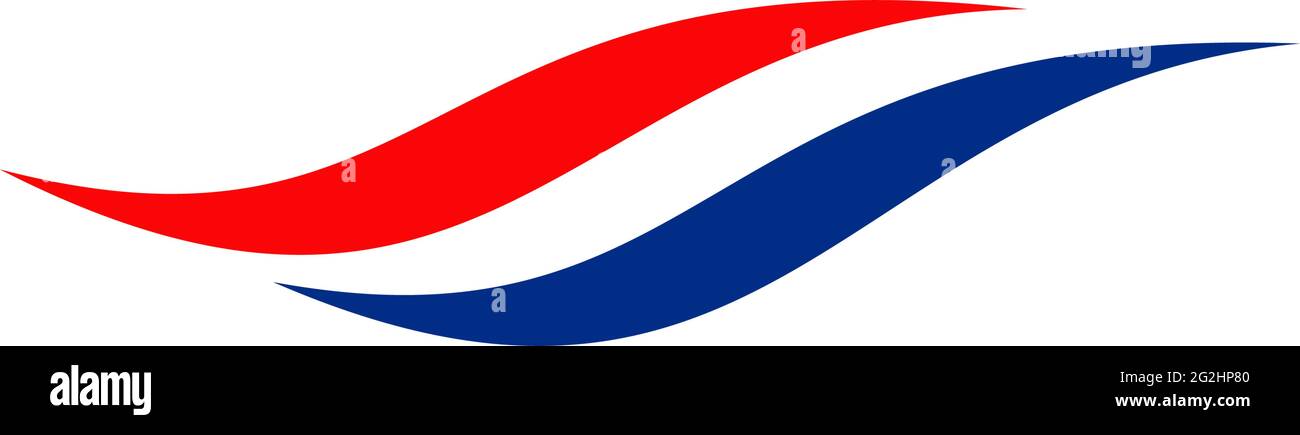 Netherland flag icon logo design vector template Stock Vector