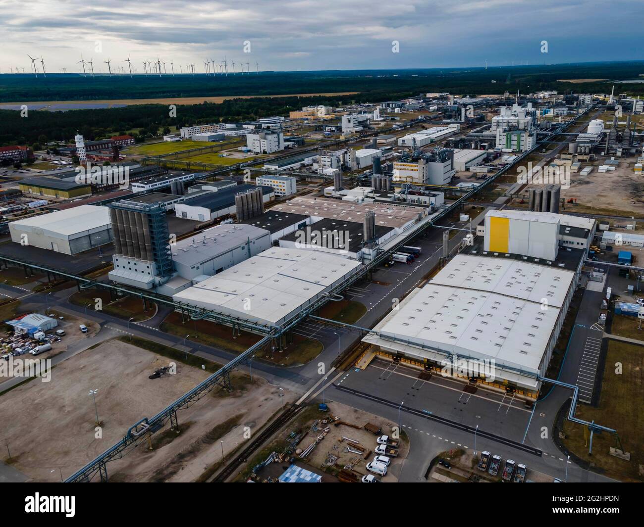 BASF-Schwarzheide builds battery factory Stock Photo