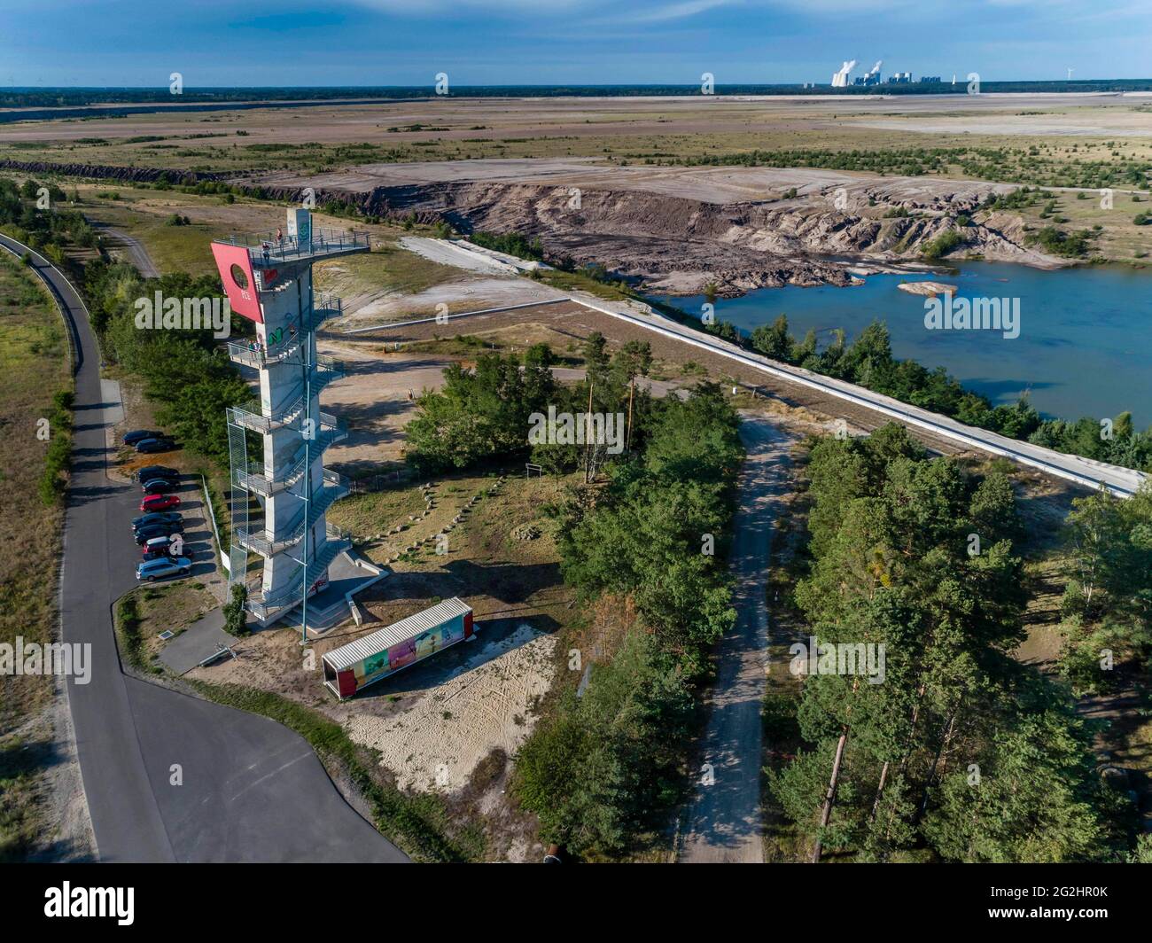 Future Cottbus harbor district on the Cottbus Baltic Sea Stock Photo