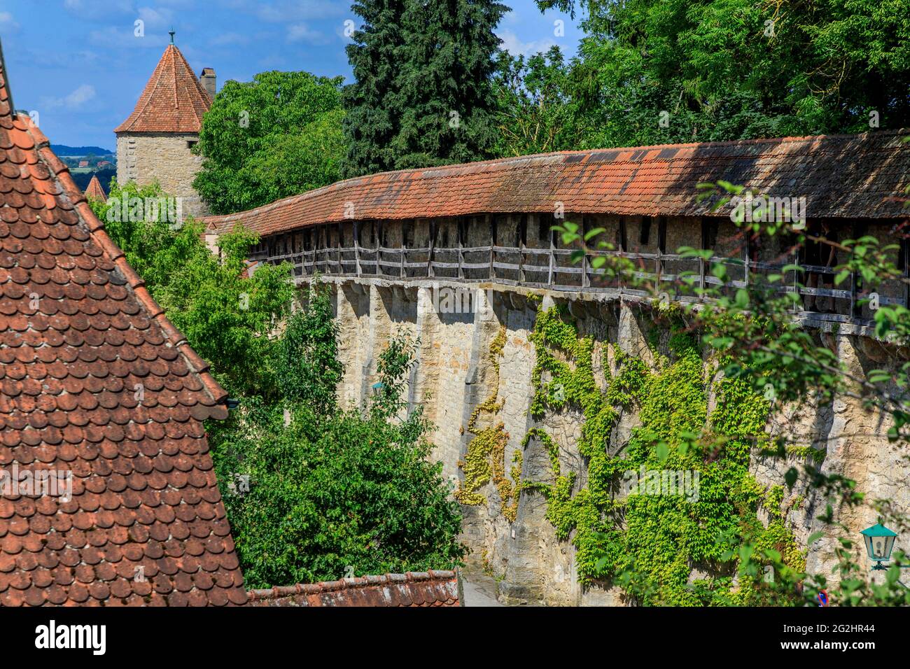 City Wall In Rothenburg Ob Der Tauber Stock Photo Alamy