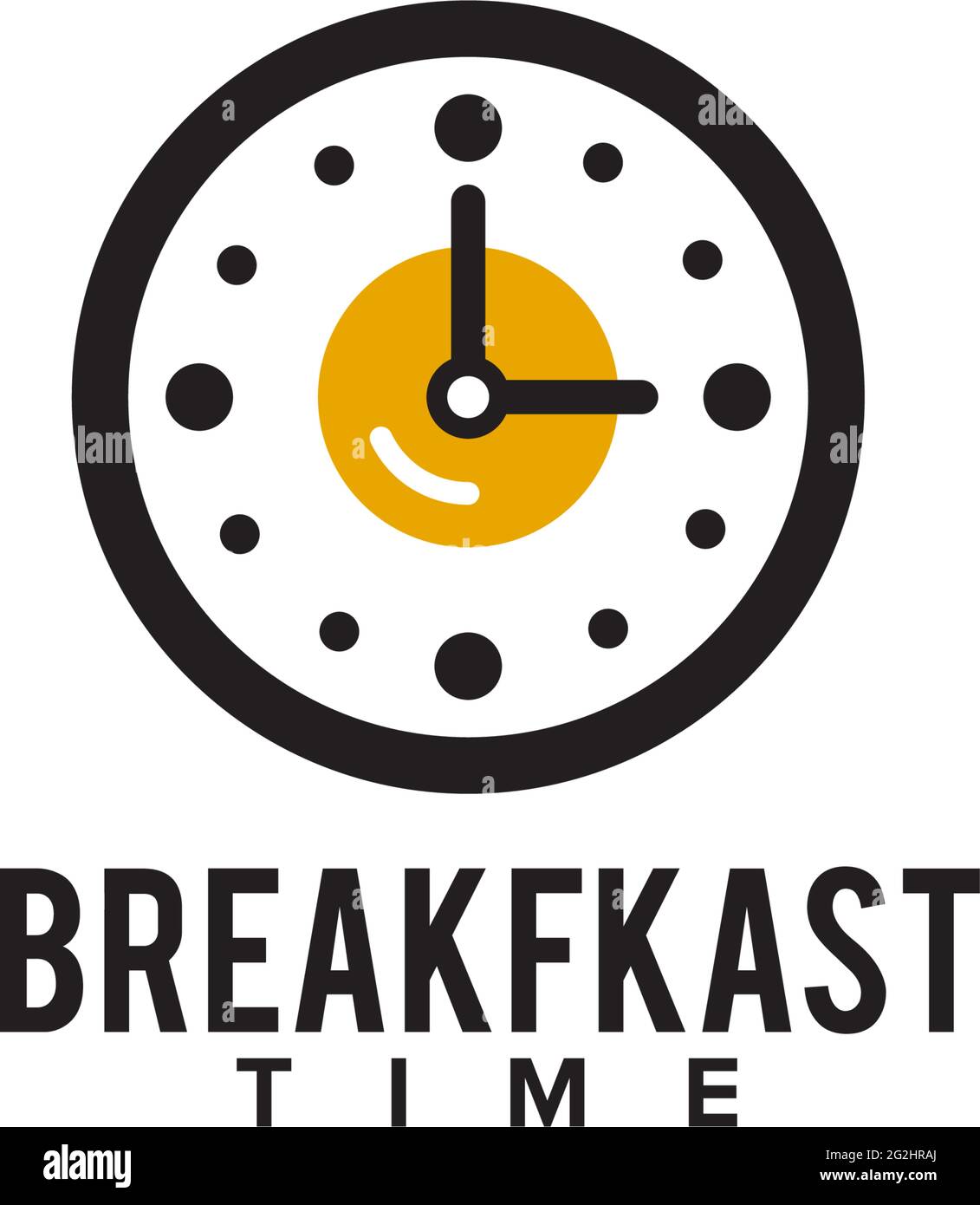 Clock incorporated with scrambled logo design template Stock Vector