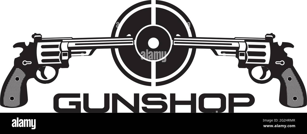 Gun shop logo design vector template Stock Vector Image & Art Alamy