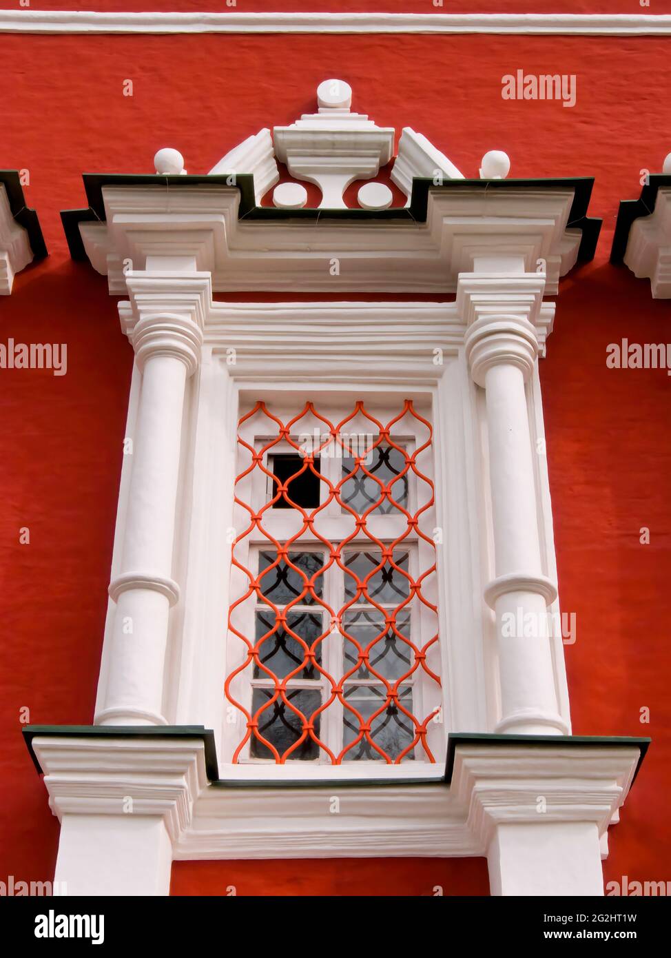 Window at Novodevichiy Convent, Moscow, Russian Federation Stock Photo