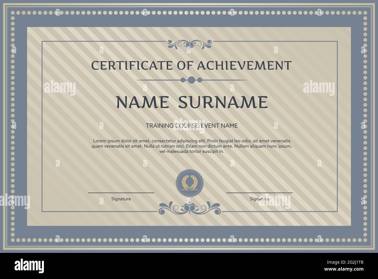 Certificate Of Recognition High Resolution Stock Photography and In Choir Certificate Template