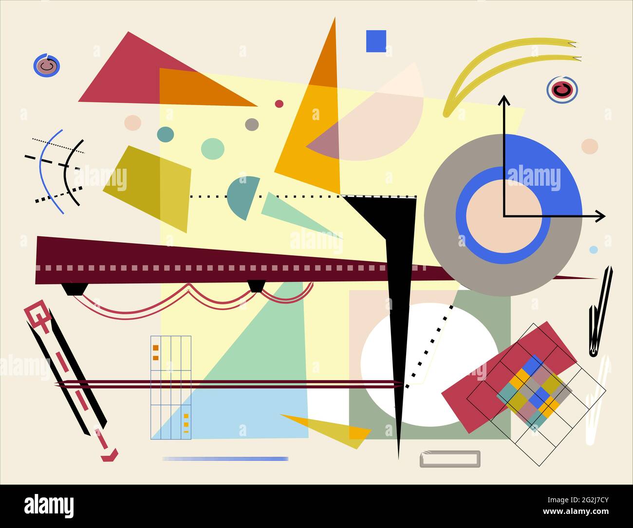 Kandinsky blue Stock Vector Images - Alamy