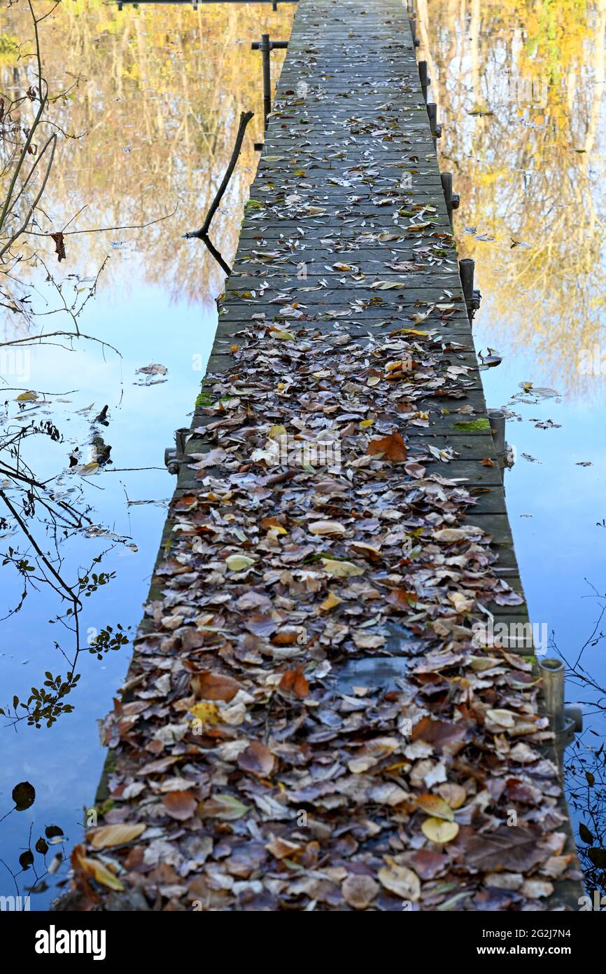 Old timber footbridge hi-res stock photography and images - Alamy