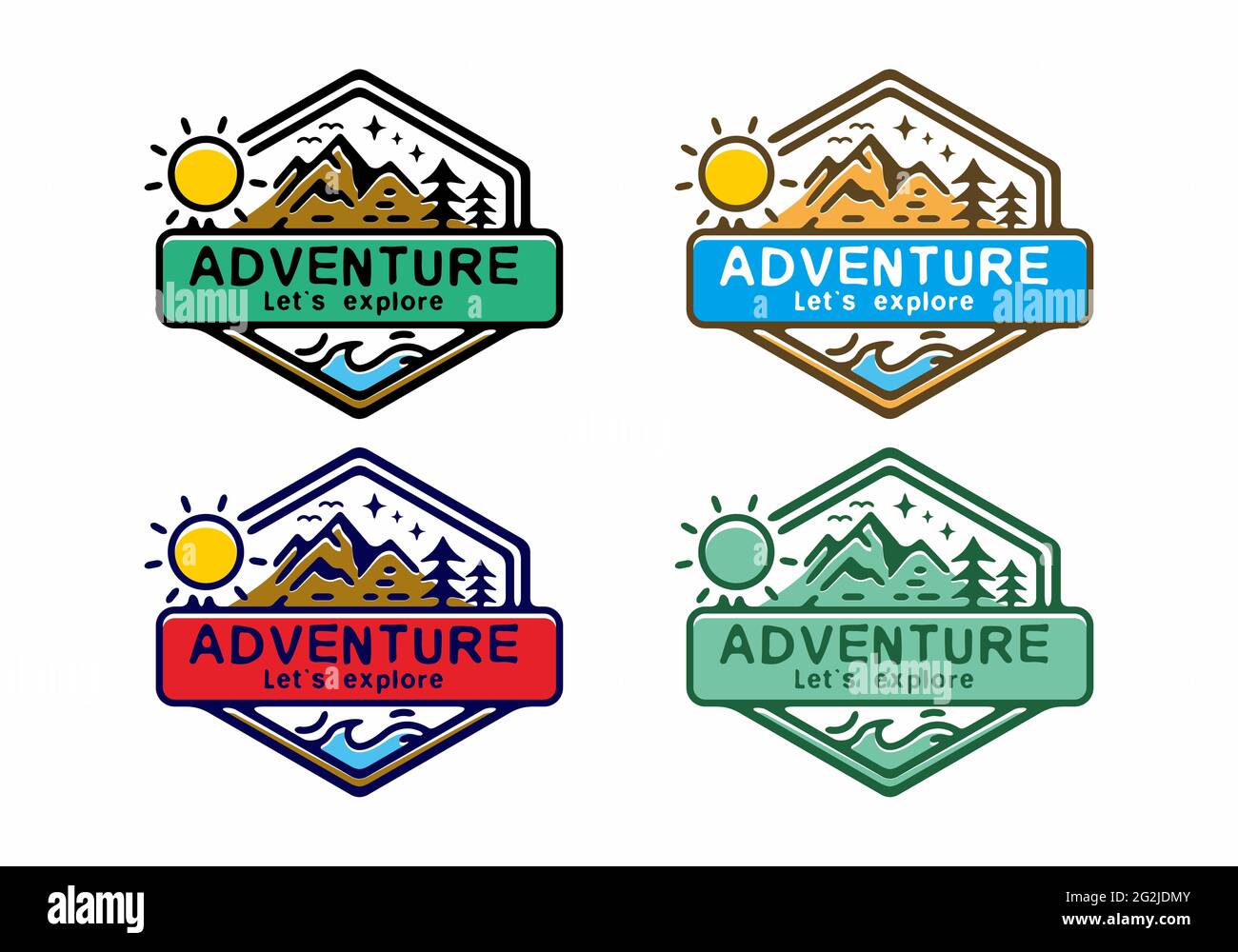 Line art illustration of camping design Stock Vector Image & Art - Alamy