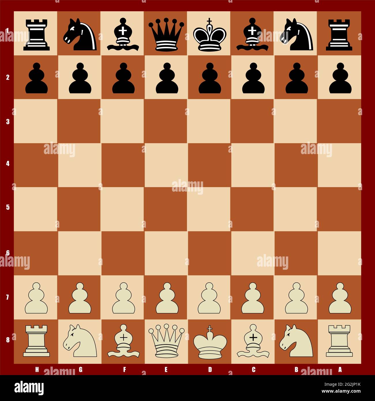 Chess pieces and chessboard. 3d vector color illustration Stock Vector