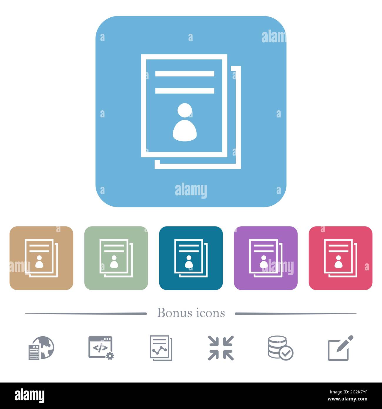 User guide white flat icons on color rounded square backgrounds. 6 ...
