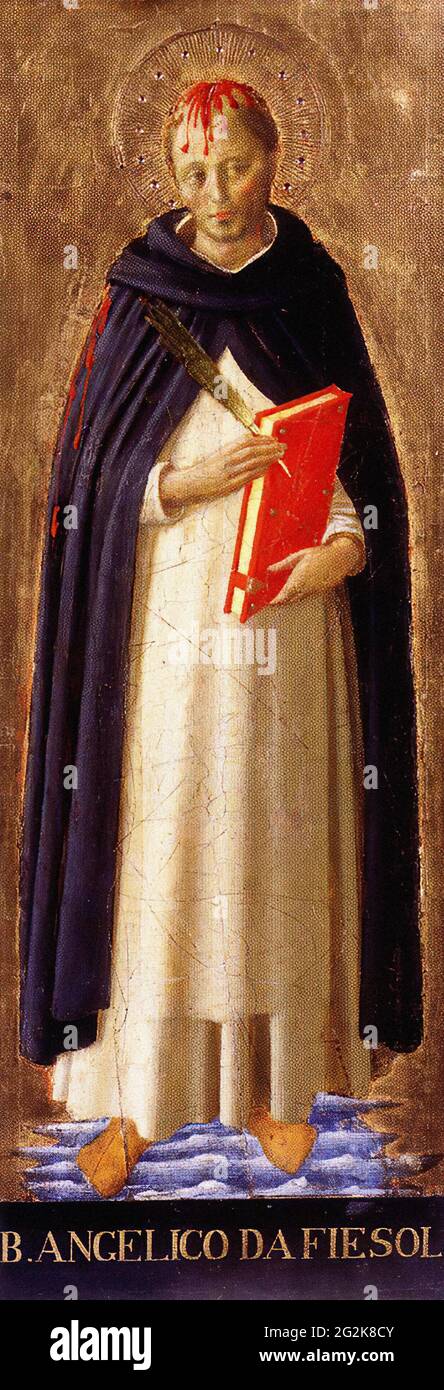 Fra Angelico -  St Peter Martyr 1440 Stock Photo