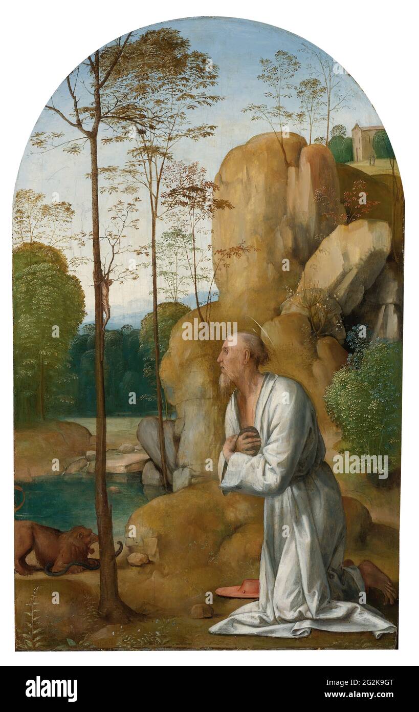 Fra Bartolomeo Saint Jerome in the Wilderness Stock Photo Alamy