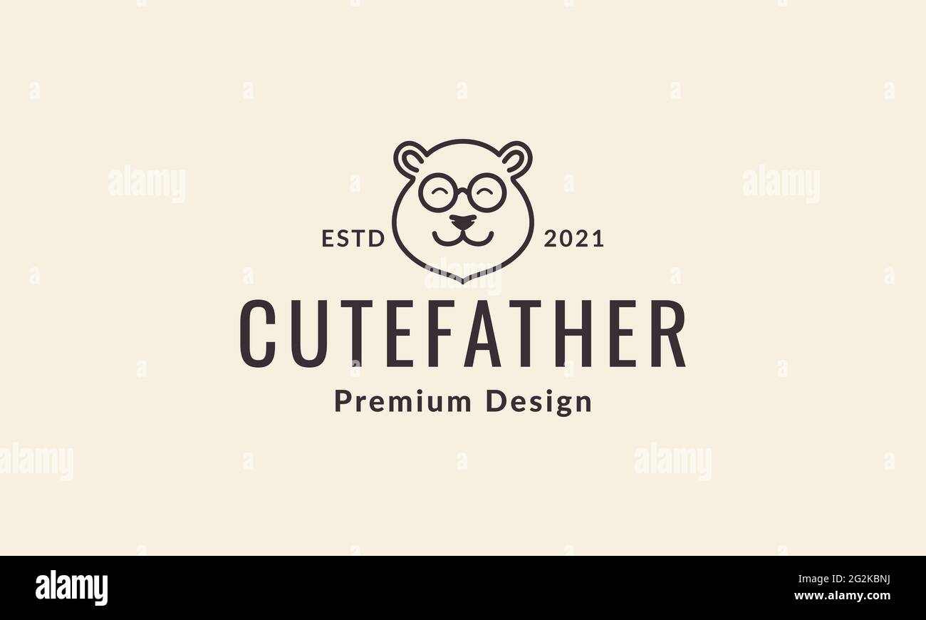 Lines Cute Head Hamster Logo Vector Icon Illustration Design Stock Vector Image Art Alamy