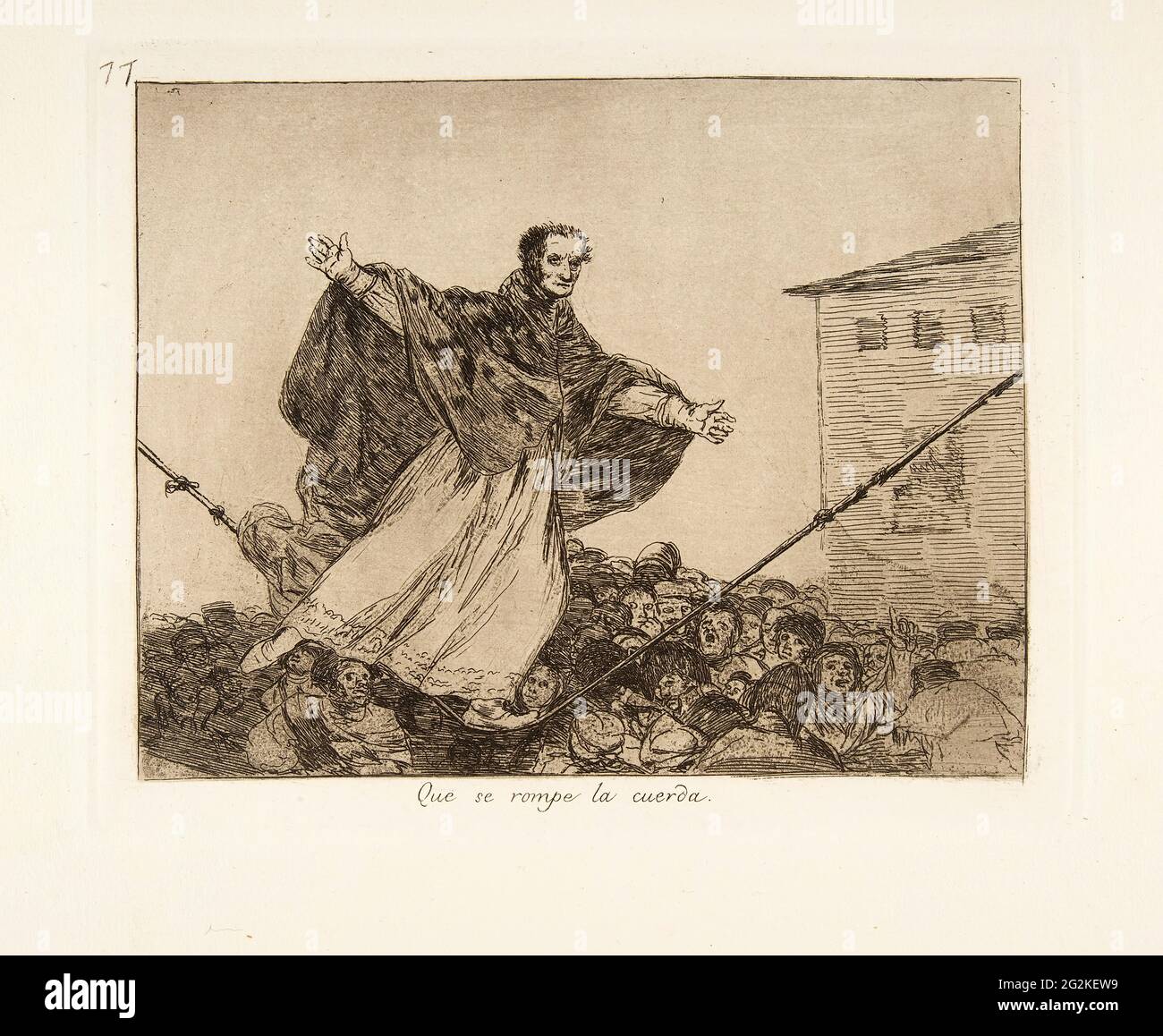 Francisco De Goya -  Que Se Rompe La Cuerda Stock Photo