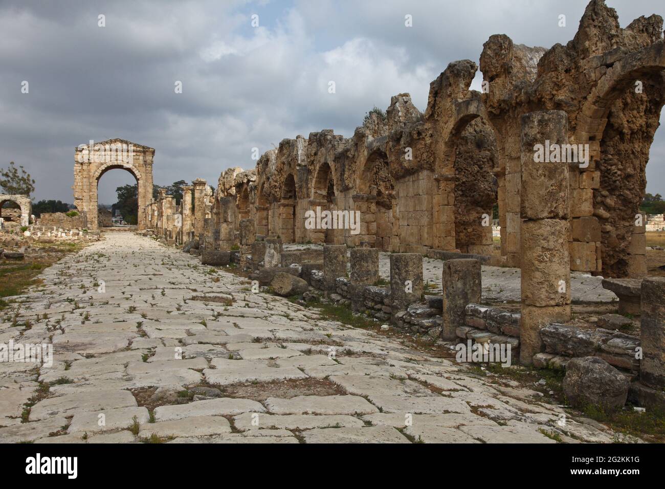 Old Phoenician City of Tyre Stock Photo