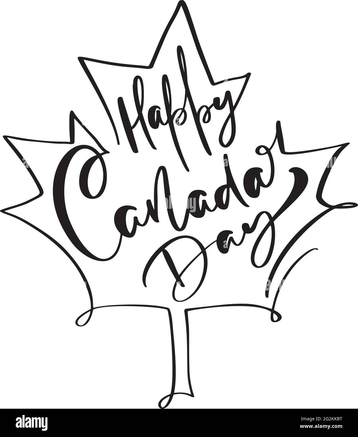 Happy Canada Day 1th of July card or background with Maple leaf. Vector ...
