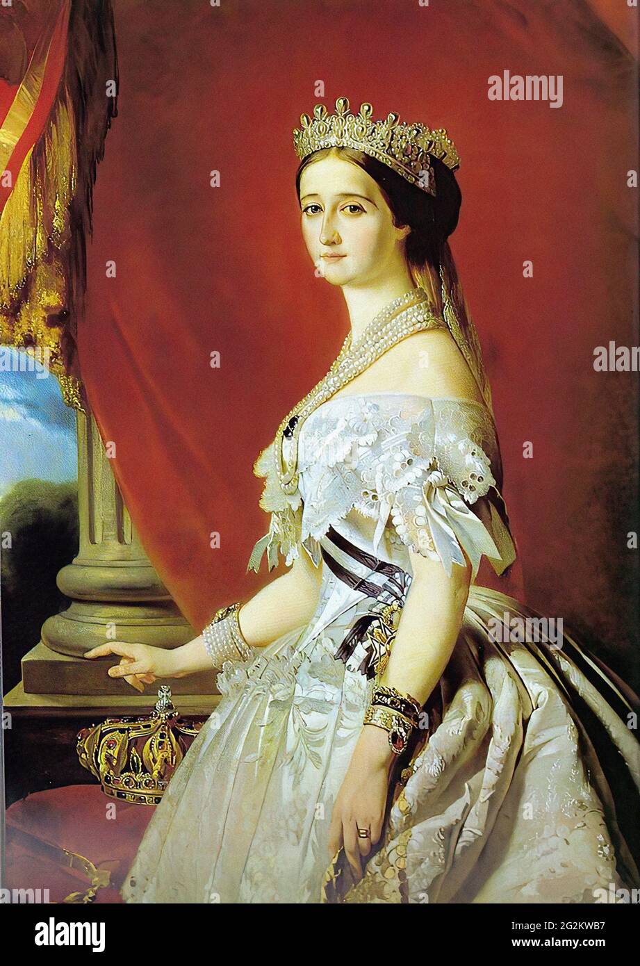 Franz Xaver Winterhalter (1805-1873) -  Empress Eugenie 1 1853 Stock Photo
