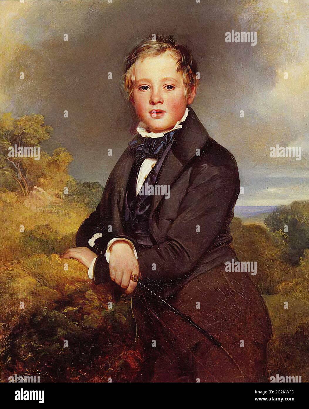 Franz Xaver Winterhalter (1805-1873) -  Ludwig Graf Von Langenstein 1834 Stock Photo