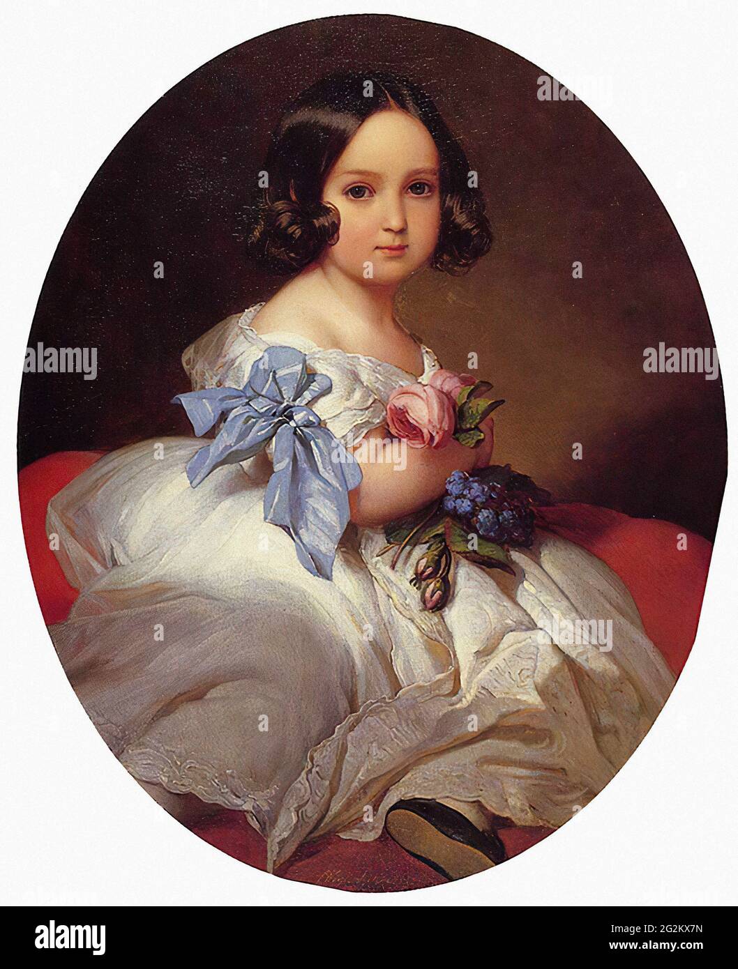 Franz Xaver Winterhalter (1805-1873) -  Princess Charlotte Belgium 1842 Stock Photo