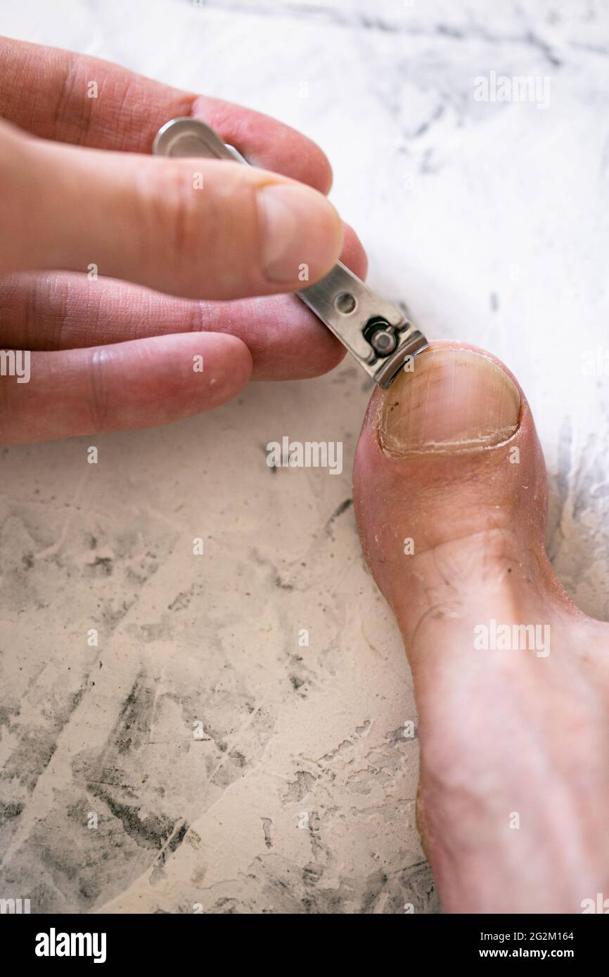 Finger nail scissors and toe nail clippers Stock Photo - Alamy