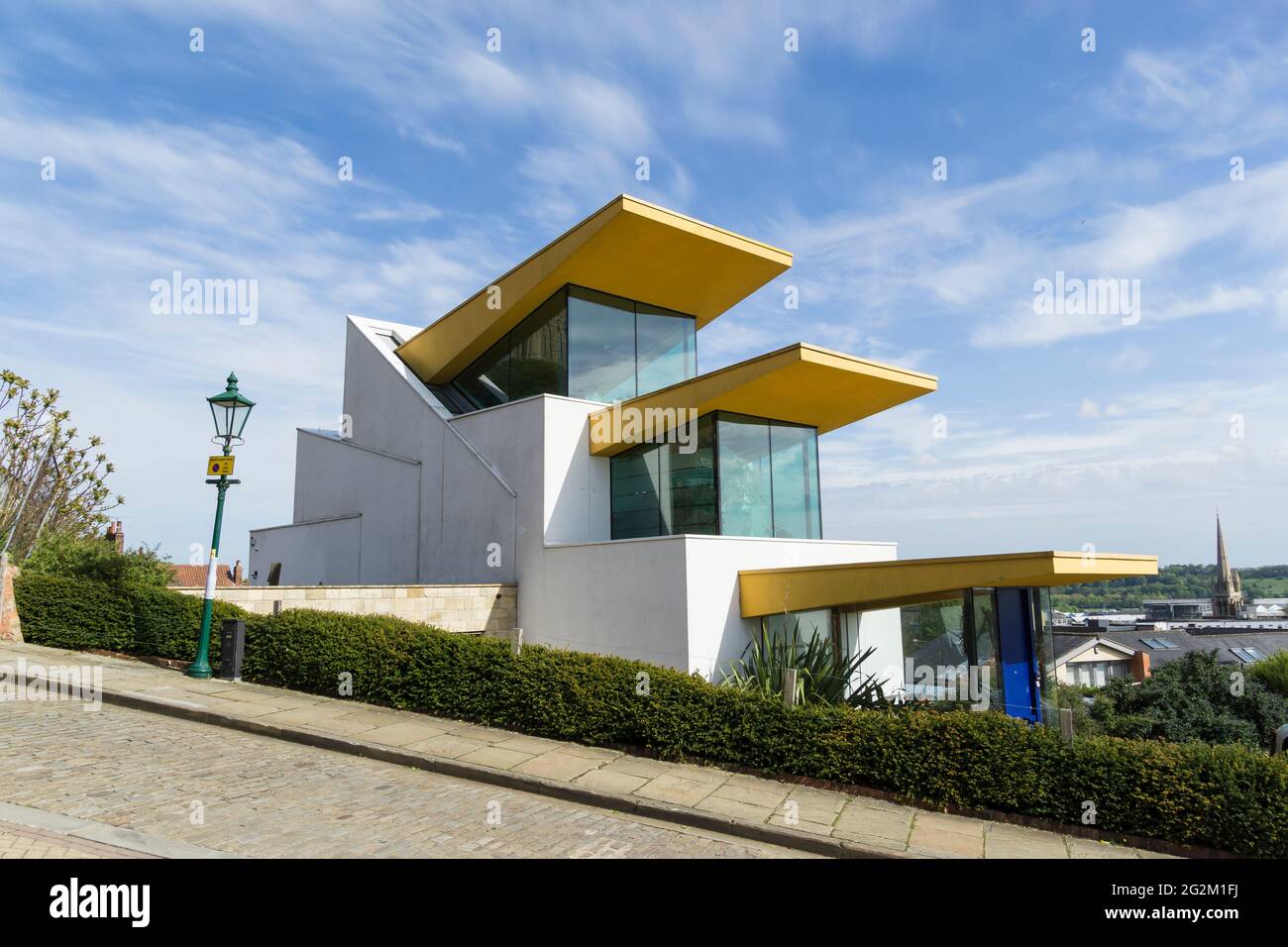 Strelitzia house modern expressionist architecture private residence Stock Photo