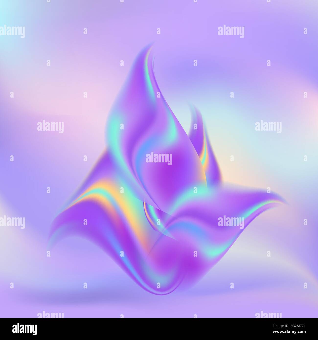 Abstract wavy background, rainbow holographic color flow and swirl ...