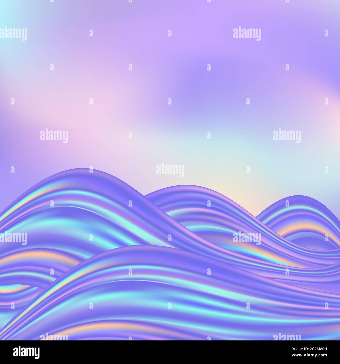 Holographic wavy background, rainbow color flowing waves and swirls, pastel  palette. Magic fantasy decorative pattern, abstract vector illustration  Stock Vector Image & Art - Alamy