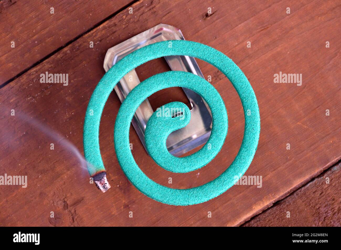 Mosquito coil at camping Stock Photo Alamy
