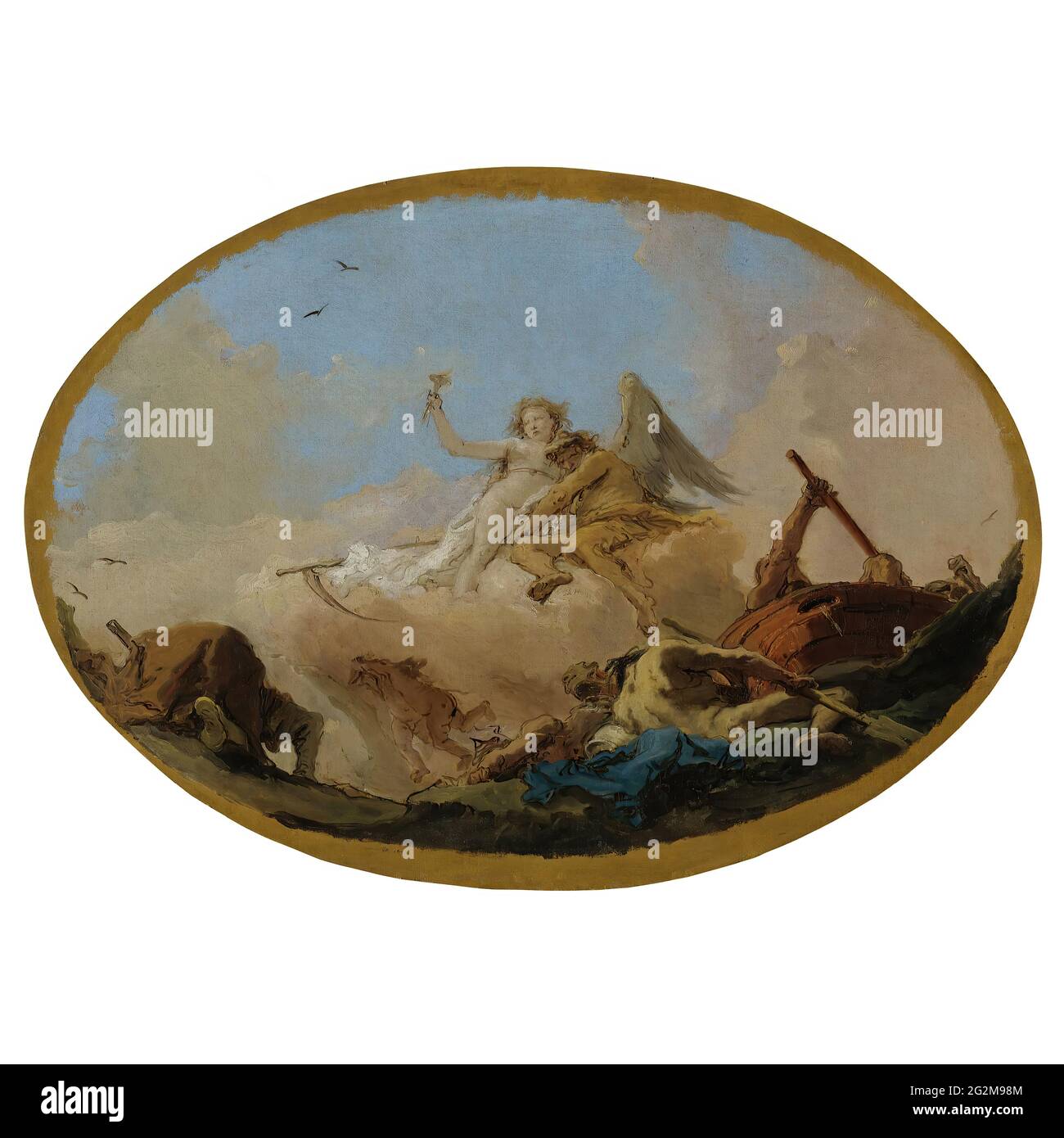 Giovanni Battista Tiepolo - Time Discovering Truth Stock Photo - Alamy