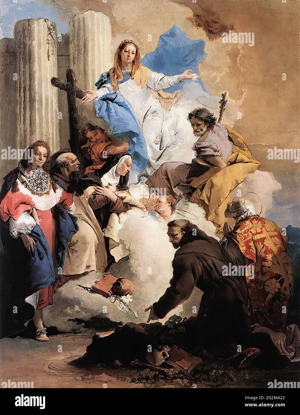 Giovanni Battista Tiepolo (1696-1770) -  Virgin with Six Saints 1740 Stock Photo