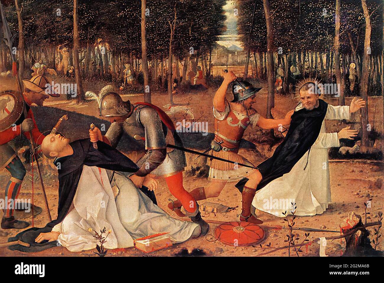Giovanni Bellini -  Assassination St Peter Martyr 1509 Stock Photo