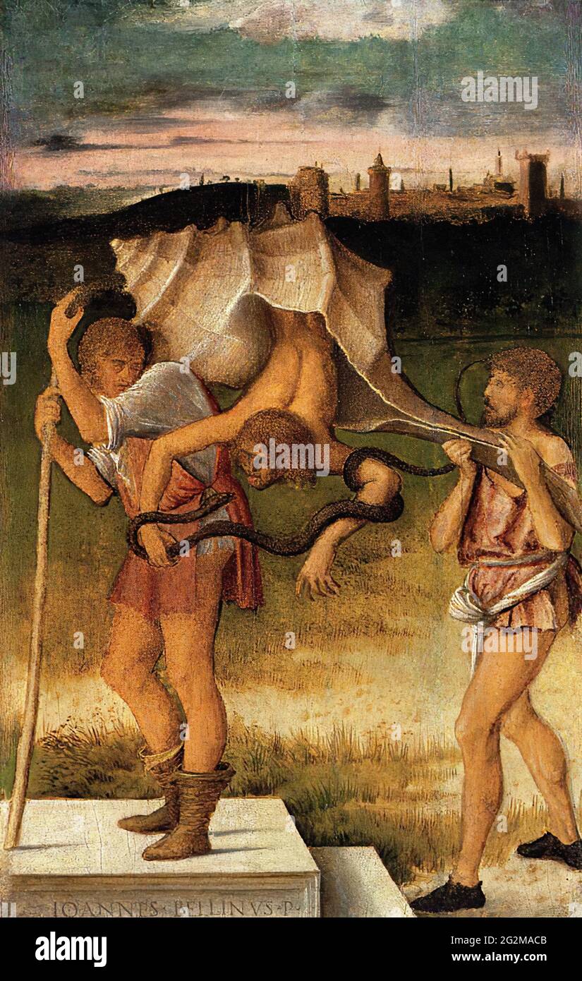 Giovanni Bellini -  Four Allegories Falsehood Wisdom C 1490 Stock Photo