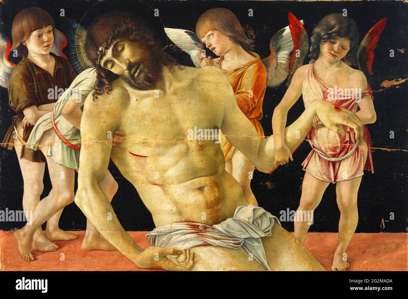 Giovanni Bellini - Dead Christ Supported by Angels Stock Photo - Alamy