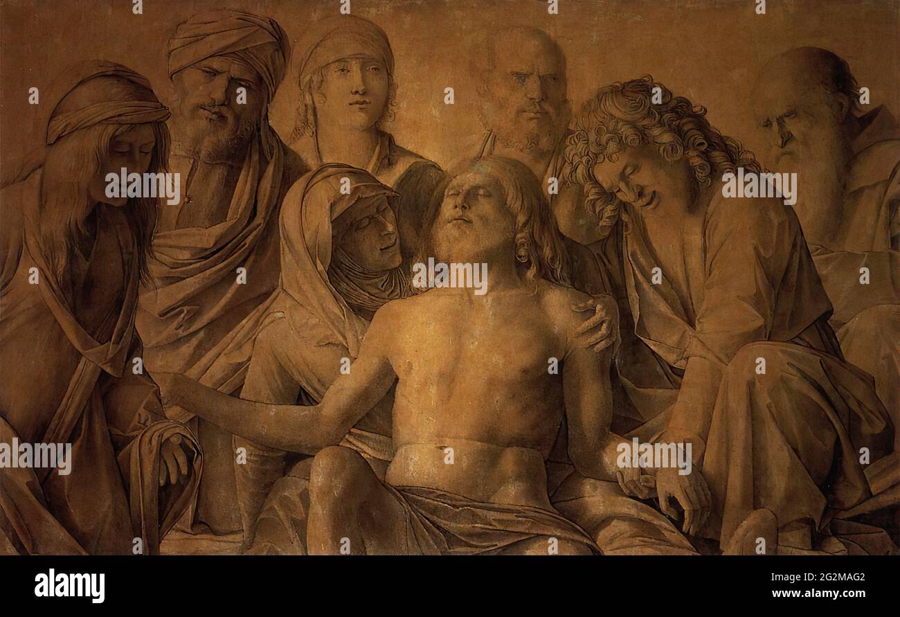 Giovanni Bellini - Lamentation over Body Christ C 1500 Stock Photo - Alamy