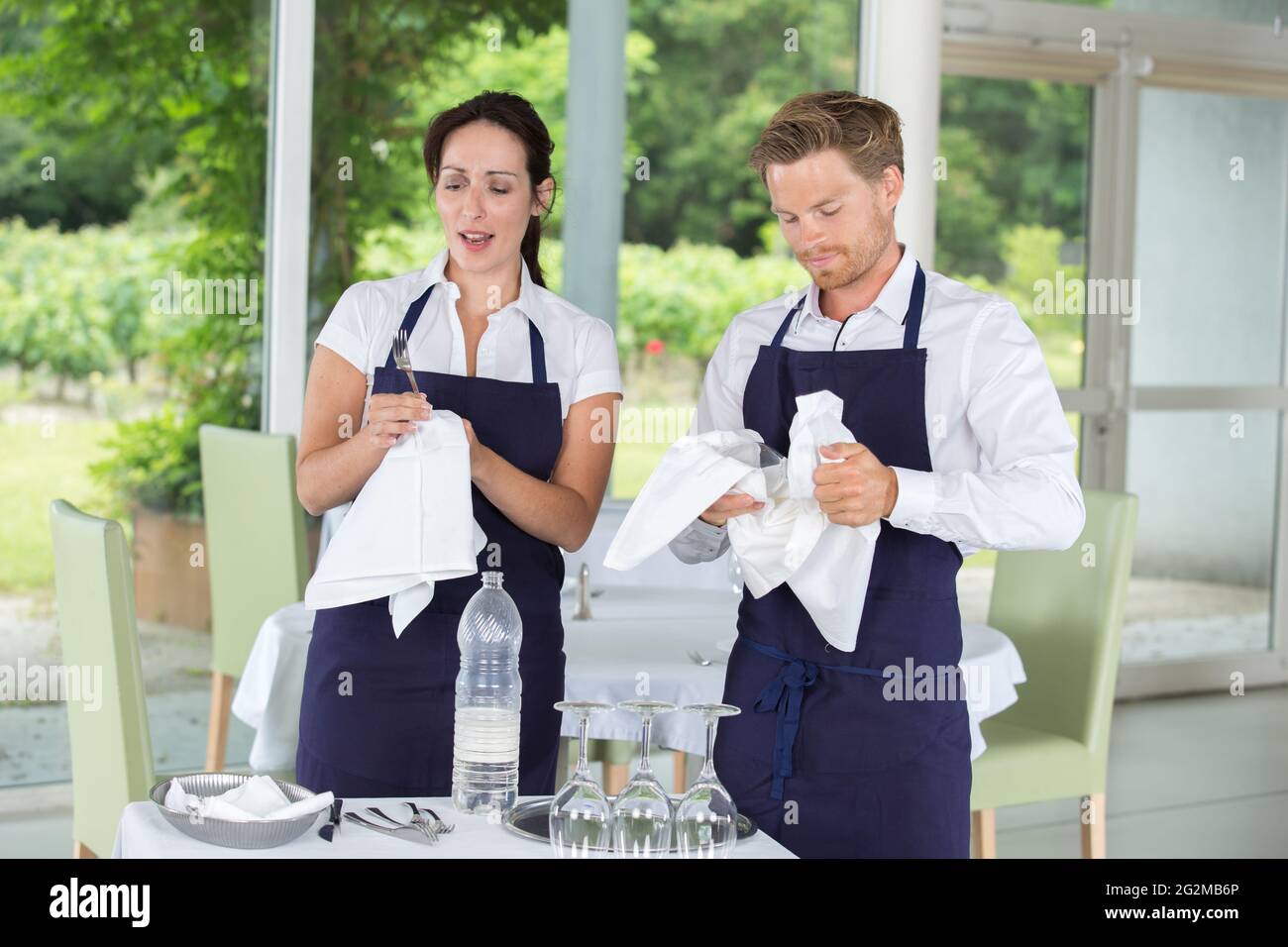 Polishing cutlery hires stock photography and images Alamy