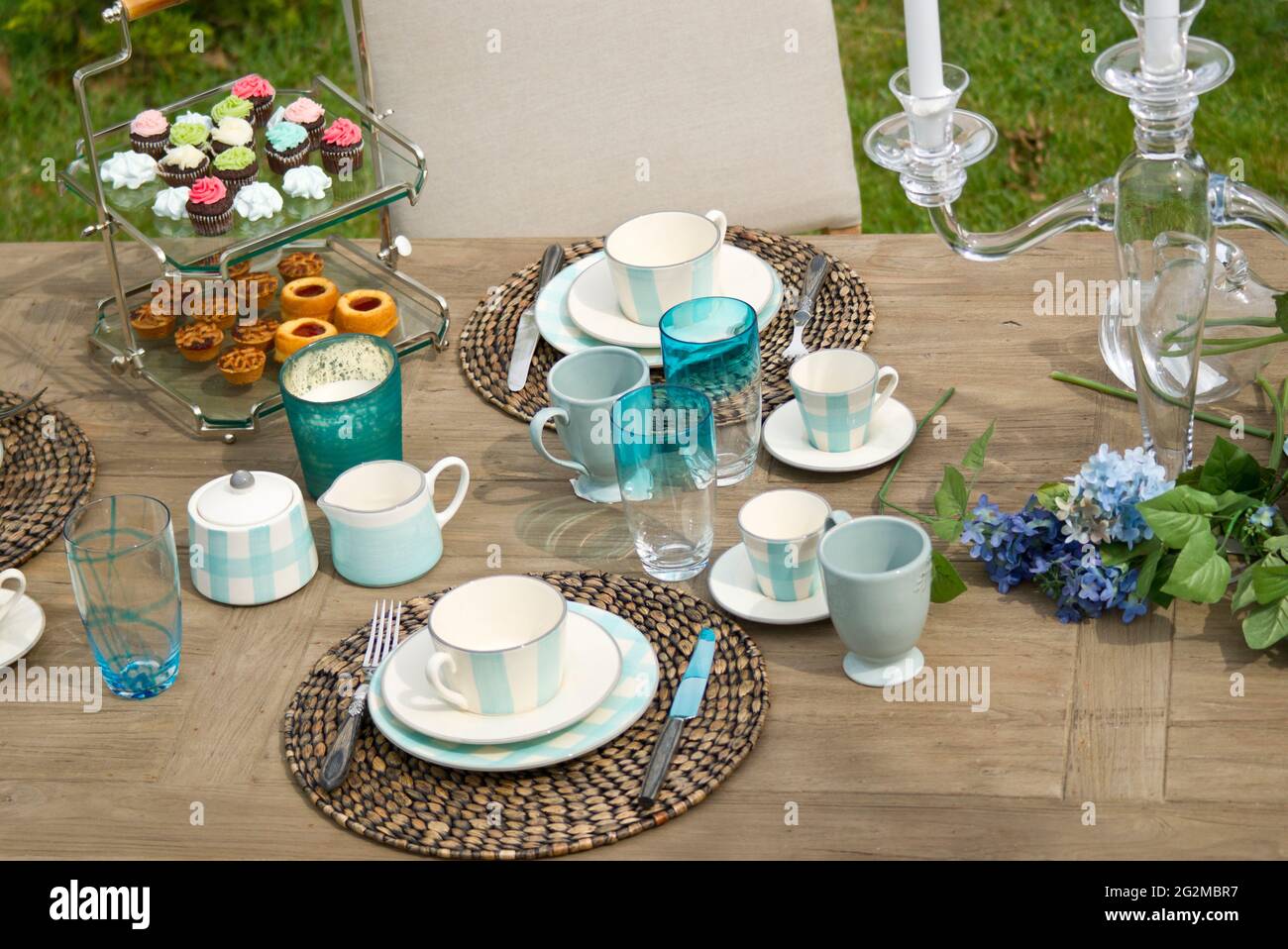 Country Style Dining Room in a Garden Stock Photo Alamy