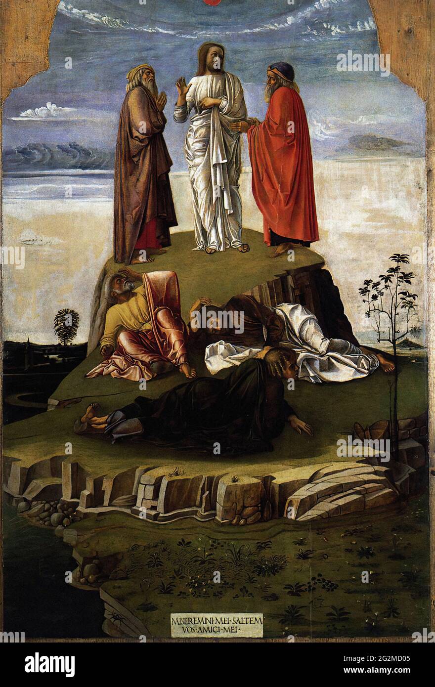 Giovanni Bellini - Transfiguration Christ Mount Tabor C 1455 Stock ...
