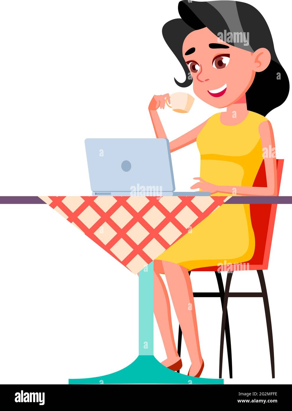 happiness young lady has breakfast and working at kitchen table cartoon vector Stock Vector Image & Art - Alamy happiness young lady has breakfast and working at kitchen table cartoon vector Stock Vector Image & Art - Alamy