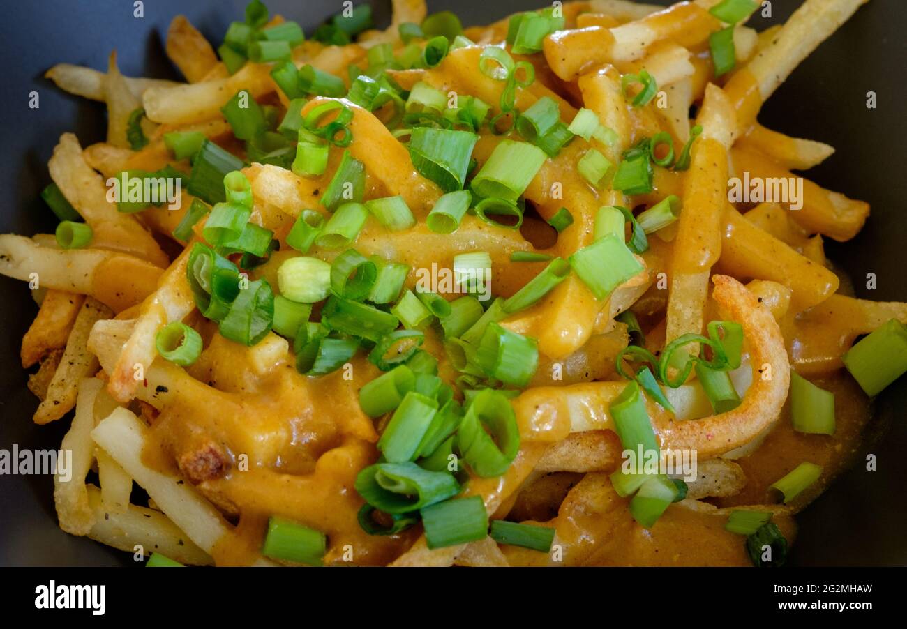 Chips & gravy Stock Photo Alamy