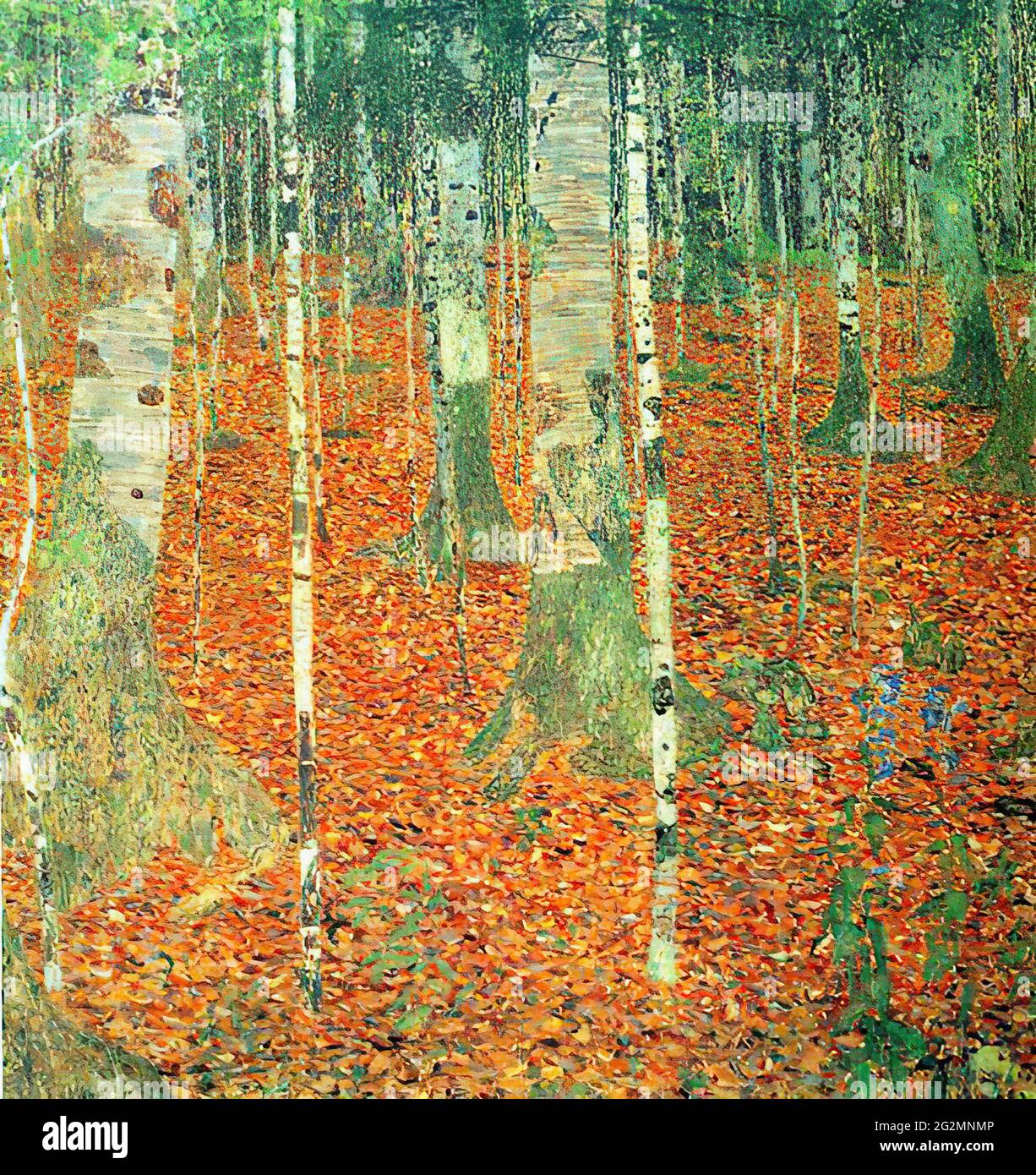 Gustav Klimt - Farmhouse with Birch Trees 1903 Stock Photo