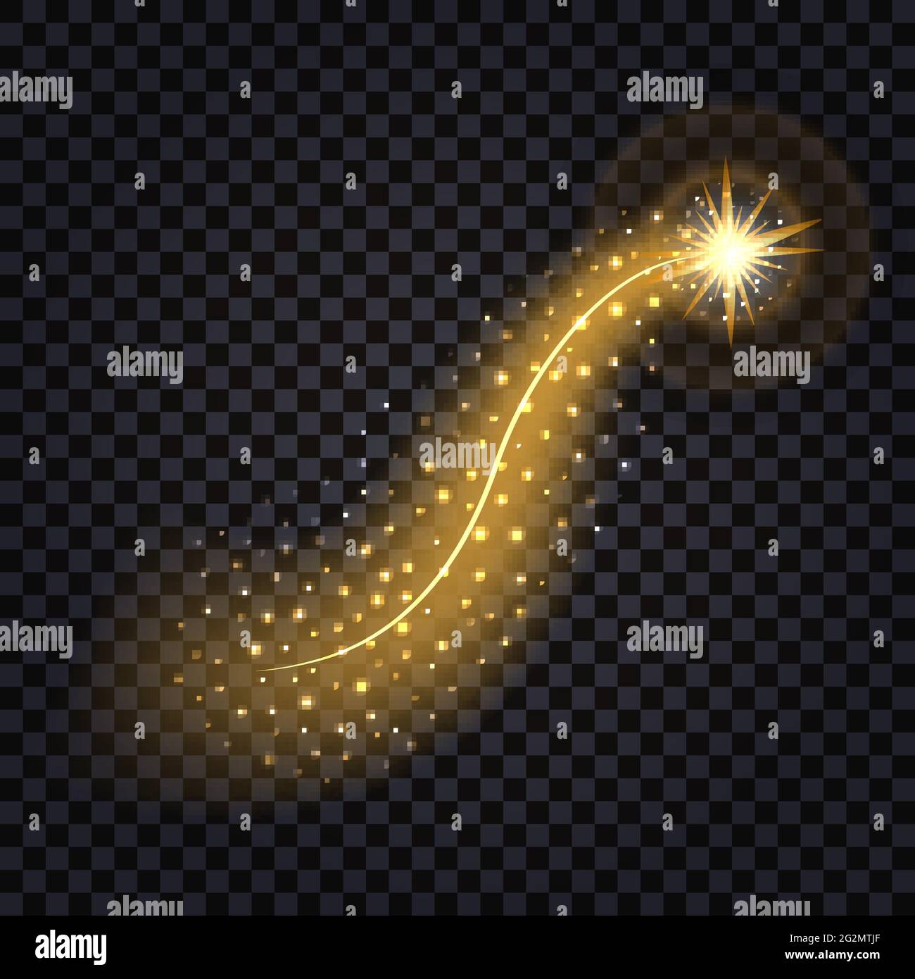 Gold glitter flare spray texture background. Stock Vector by